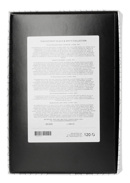 Чай розсипний Teministeriet Набір Black & White Collection 120 г (7340023001145) - зображення 3
