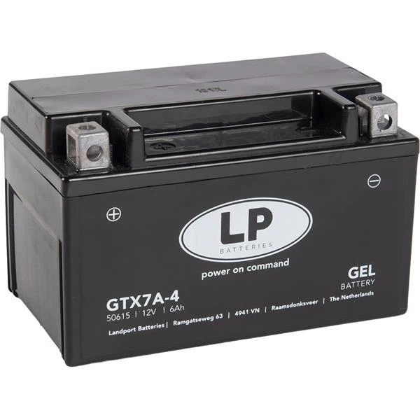 Акумулятор для мототехніки Landport GEL 12V 6Аг 110А (EN) GTX7A-BS