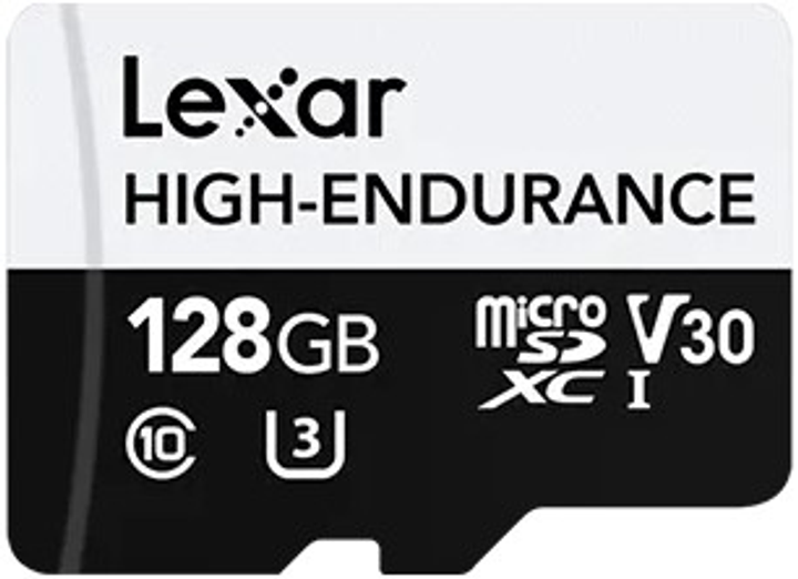 Карта пам'яті Lexar High-Endurance microSDXC 128GB UHS-I (LMSHGED128G-BCNNG) - зображення 1