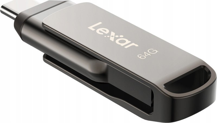 Флеш пам'ять Lexar JumpDrive Dual Drive D400 64GB USB 3.2 Type-C (LJDD400064G-BNQNG) - зображення 6