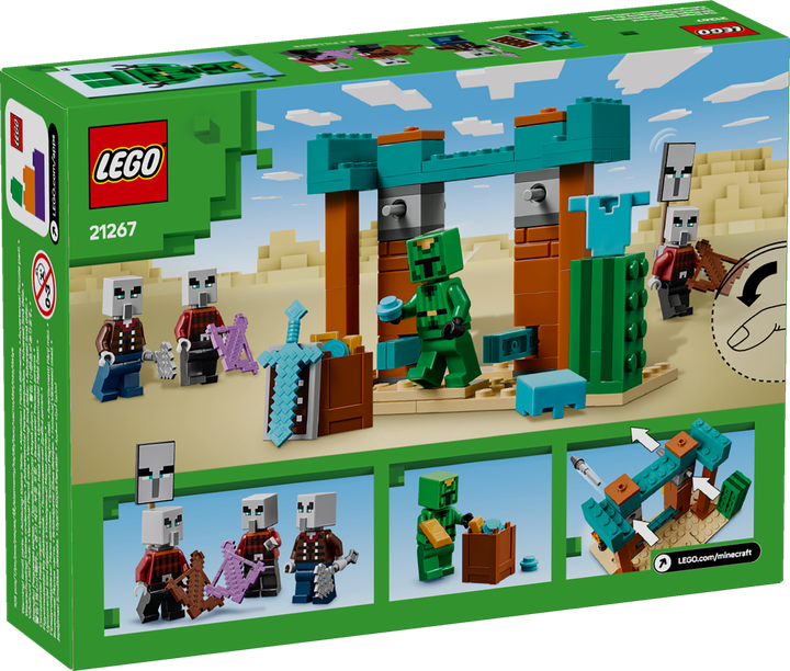 Конструктор лего Майнкрафт Пустынный патруль разбойника Lego Minecraft 21267 - изображение 3