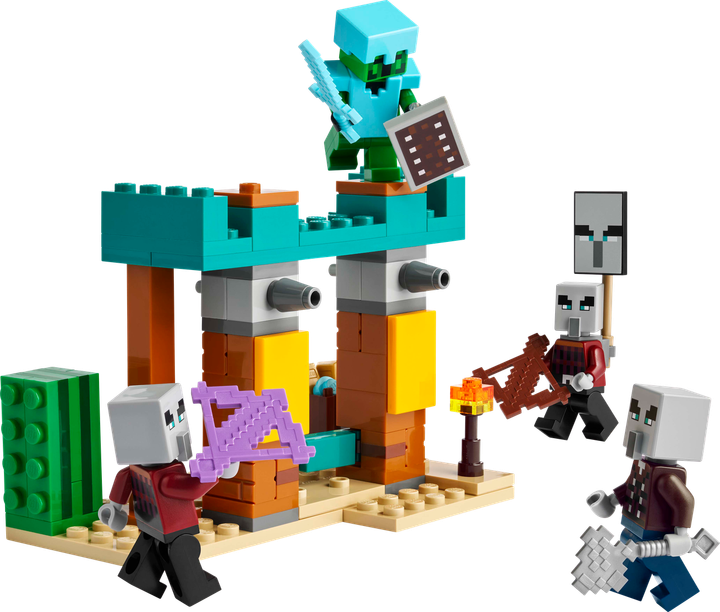 Конструктор лего Майнкрафт Пустынный патруль разбойника Lego Minecraft 21267 - изображение 6