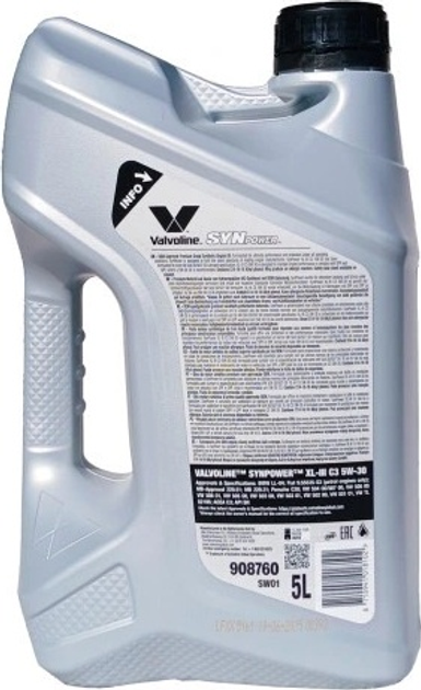 Olej silnikowy Valvoline Synpower XL-III 5W30 5 l (8710941021867) - obraz 2
