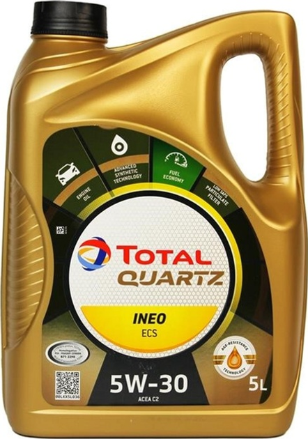 Olej silnikowy Total Quartz Ineo ECS 5W30 5 l (3425901106939) - obraz 1