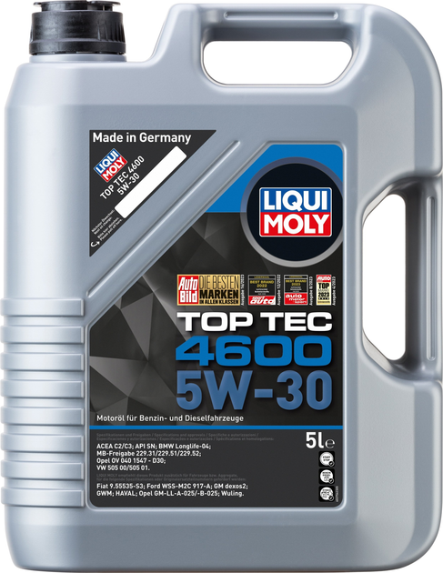 Olej silnikowy Liqui Moly TOP TEC 4600 5W30 5 l 2316 (4100420023163) - obraz 1