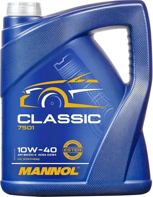 Olej silnikowy Mannol Classic 7501 10W40C 5 l (4036021504209) - obraz 1