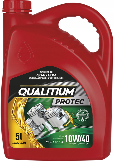 Olej silnikowy Qualitium Protec 10W40 5 l (5906749633804) - obraz 1