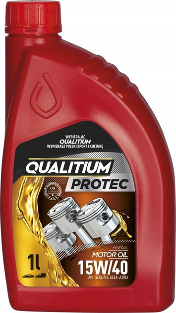 Olej silnikowy Qualitium Protec 15W40 1 l (5906749633743) - obraz 1