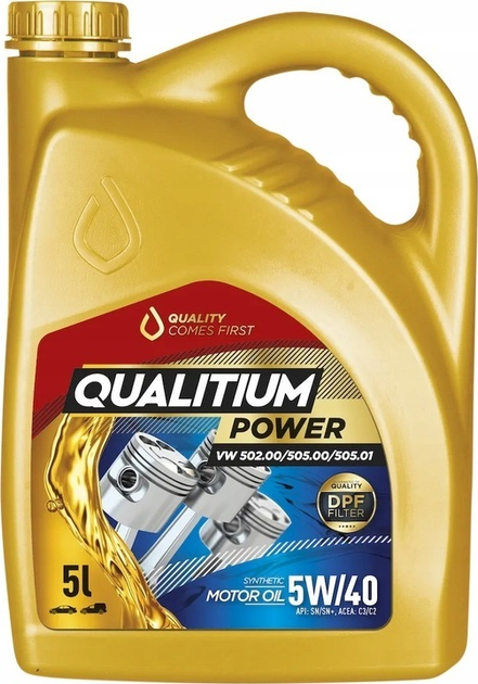Olej silnikowy Qualitium Power 5W40 5 l (5906749635686) - obraz 1
