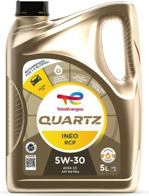Olej silnikowy Total Quartz Ineo RCP 5W30 5 l (3425901149059) - obraz 1