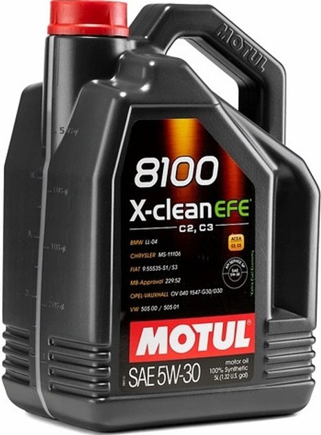 Olej silnikowy Motul 8100 X-clean 5W30 5 l (3374650016191) - obraz 2