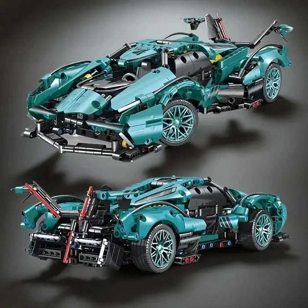Конструктор машинка Lamborghini V12 Concept 1300 деталей в масштабе 1:14 - изображение 7