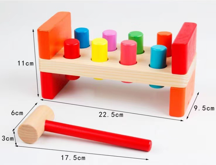 Деревянная игрушка с молоточком Стучалка (100-125) - изображение 4