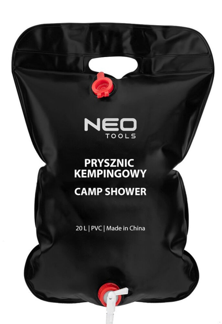 Prysznic kempingowy NEO Tools 20 l czarny (63-164) (5907558499506) - obraz 3