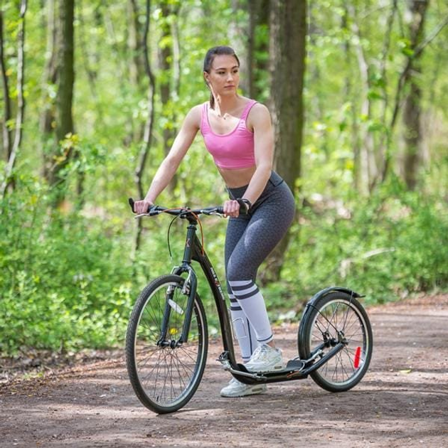 Самокат Nils Extreme WHS261 з надувними колесами 26/20" Чорний (5907695555295) - зображення 15