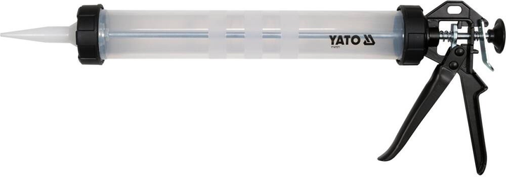 Пістолет для нанесення густих мас YATO круглий, для тюбика L= 380 мм, Ø= 60 мм (YT-67571) - зображення 1