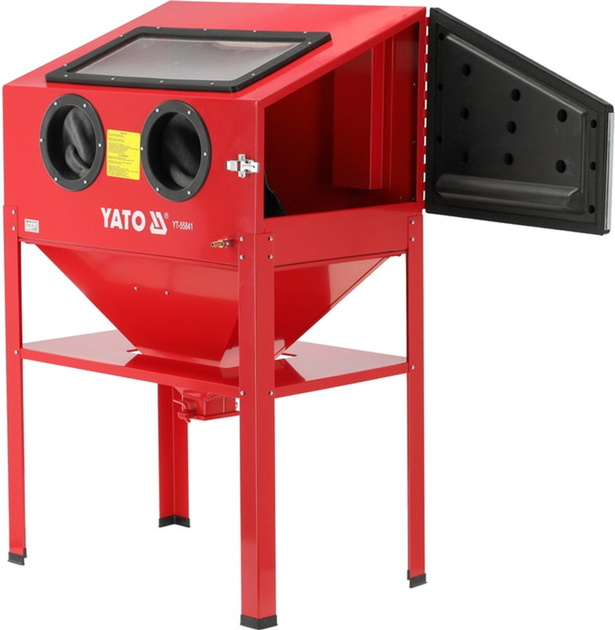 Kabina piaskarska YATO 220 l, zasil. 230 V, 0.27-0.82 MPa, zuż. pow. 424-707 l/min, 138x94x58 cm (YT-55841) - obraz 2