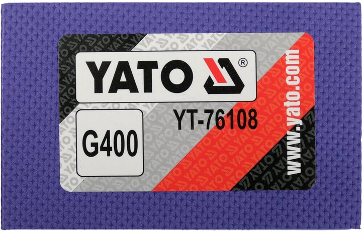 Алмазная губка Yato YT-76108 с зерном G 400 90 x 60 x 30 мм (590608309201 - зображення 2