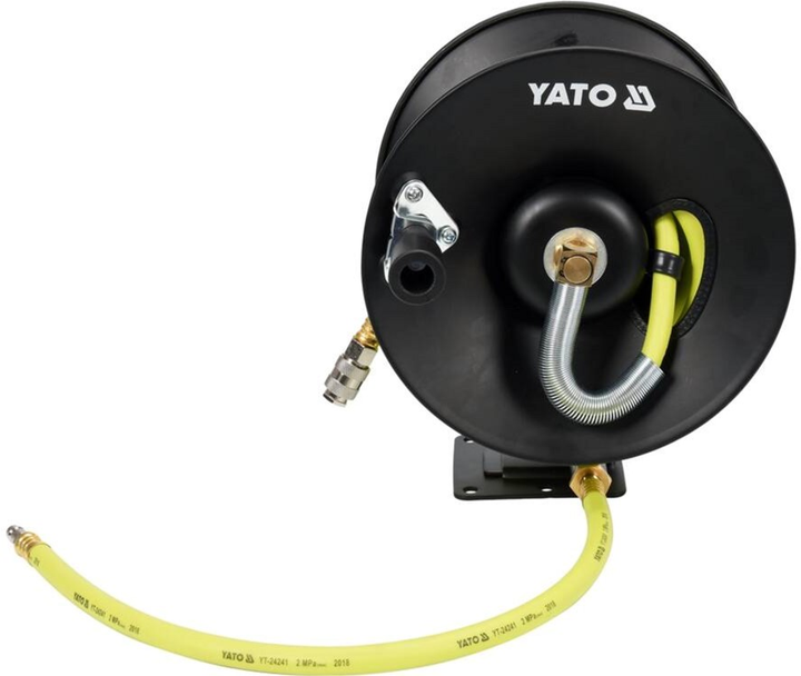 Wąż pneumatyczny hybrydowy na zwijaku Yato YT-24241 9.5 mm x 15 m z szybkozłączami (5906083034213) - obraz 2