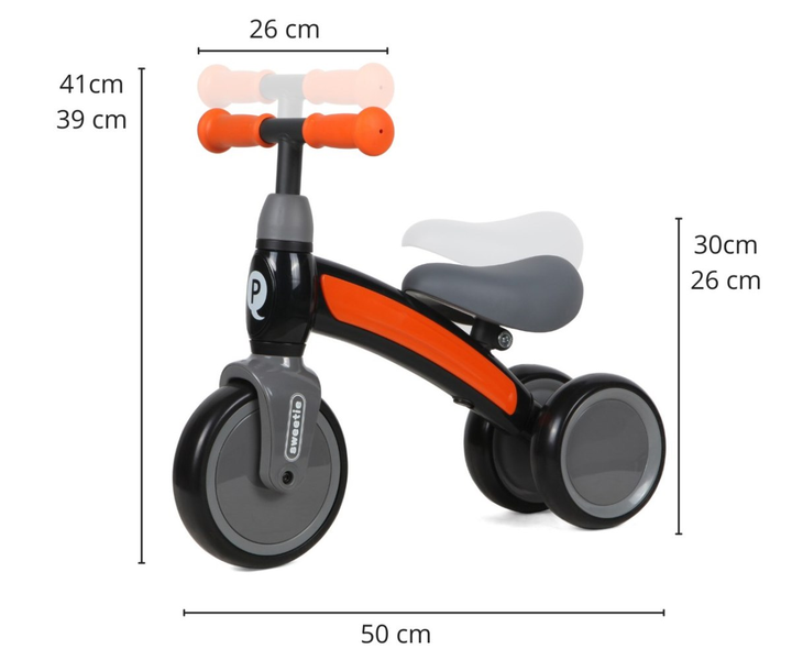 Rowerek biegowy Qplay Sweetie Orange (5061047480991) - obraz 8