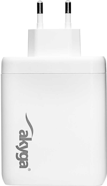 Мережевий зарядний пристрій AKYGA USB-A + 3x USB-C 140W White (AK-CH-24) - зображення 3