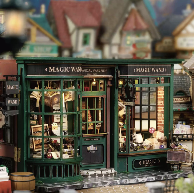 Book Nook DIY Harry Potter - Румбокс "Магазин волшебных палочек Олливандера" с подсветкой - изображение 2