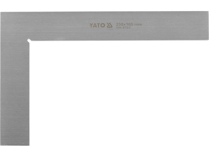 Kątownik ślusarski YATO 250 x 160 mm kl. II (YT-70754) - obraz 1