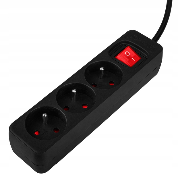 Przedłużacz listwowy NEO Tools 3 gniazda 1.5 m czarny 90-182 (5907558474985) - obraz 4