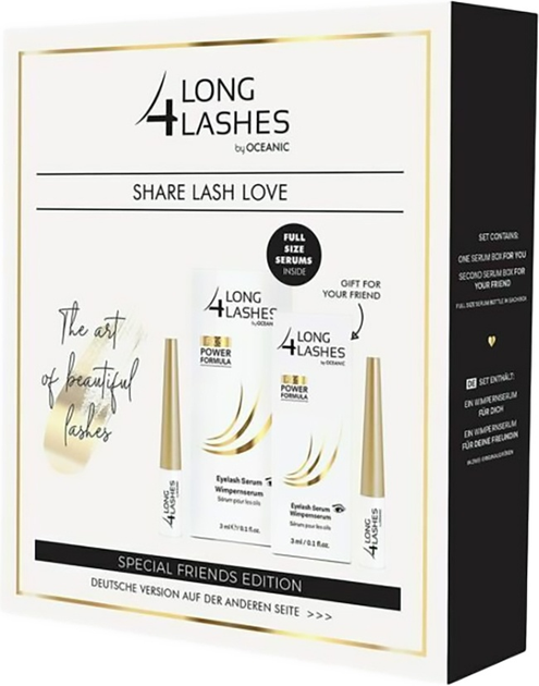Zestaw serum na porost rzęs Long4Lashes wzmacniający 2x3 ml (5900116072067) - obraz 1