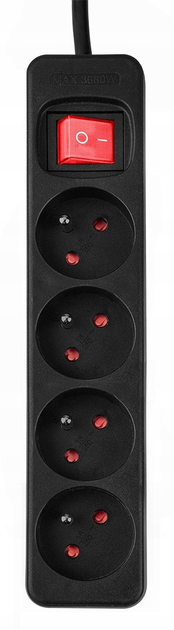 Przedłużacz listwowy NEO Tools 4 gniazda 1.5 m czarny 90-184 (5907558475005) - obraz 5