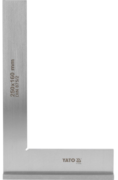 Kątownik ślusarski YATO ze stopką 250 x 160 mm kl. II (YT-70764) - obraz 1