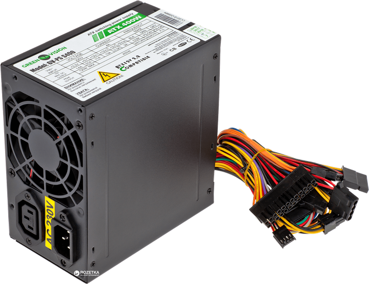 Блок питания Green Vision GV-PS ATX S400/8 400W OEM Black (LP3623 ...