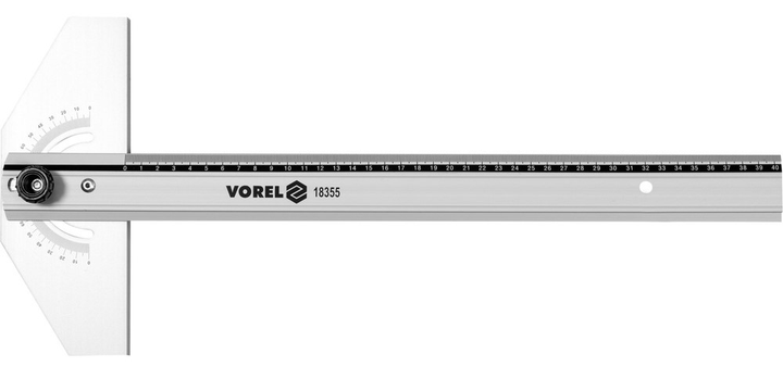 Kątownik nastawny aluminiowy VOREL typ T 400 mm (5906083077517) - obraz 2