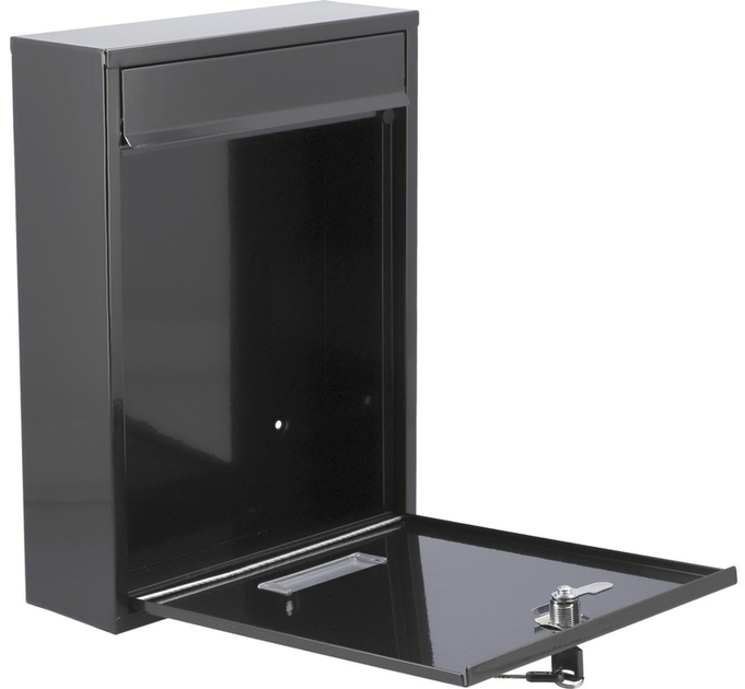 Skrzynka na listy Vorel 78555 360 x 260 x 80 mm Czarna (5906083785559) - obraz 3
