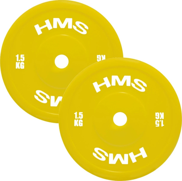 Zestaw talerzy olimpijskich HMS TPP technicznych PE 2 x 1.5 - 5 kg 6 szt. (5908261683299) - obraz 4