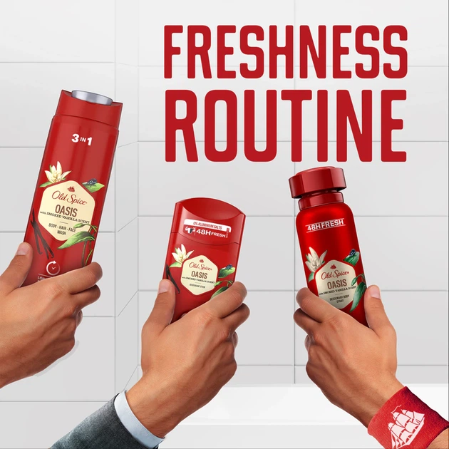 Дезодорант стік Old Spice Oasis 50мл - Фото 6 Дезодорант стік Old Spice Oasis 50мл - зображення 6