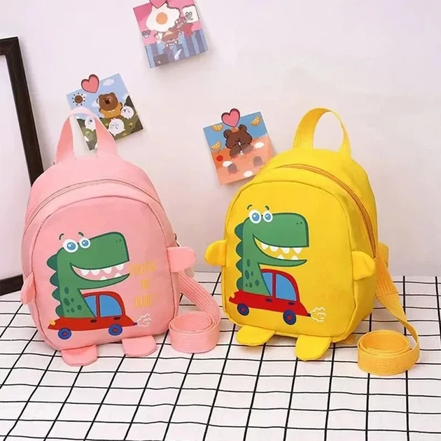 Детский дошкольный рюкзак синий с принтом динозавра Dinosaur 18*13*8см - Фото 5 Детский дошкольный рюкзак синий с принтом динозавра Dinosaur 18*13*8см - изображение 5