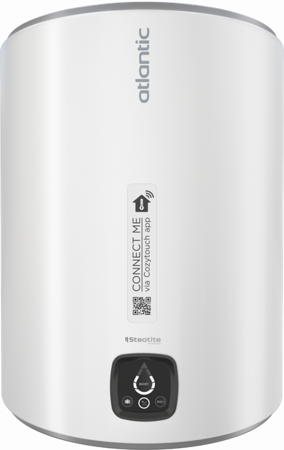 Бойлер Atlantic Steatite Genius WI-FI VM 050 D400S-3E-CW 1800W (EG) - Фото 1 Бойлер Atlantic Steatite Genius WI-FI VM 050 D400S-3E-CW 1800W (EG) - зображення 1