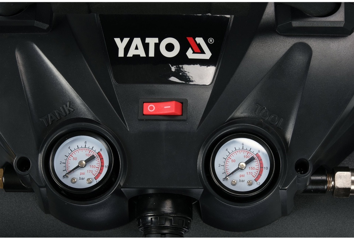 Akumulatorowy kompresor YATO 36 V (2 x 18 V), 8 Bar, 98 l/min, dwa akumulatory 3 Ah (YT-23241) - obraz 3