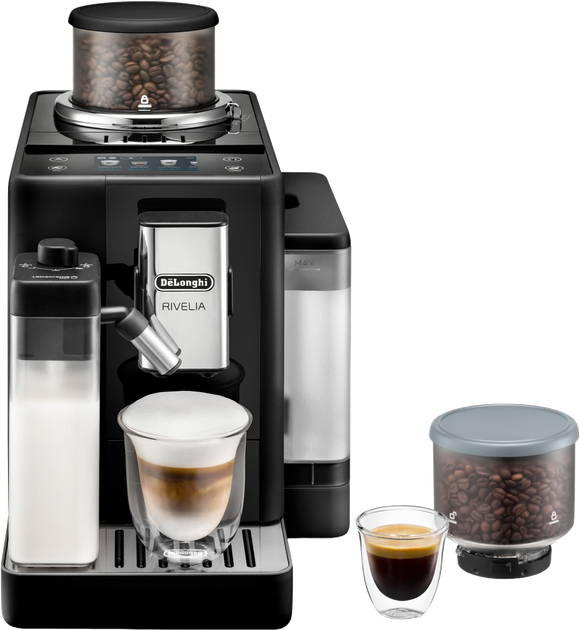 Кофемашина Delonghi Rivelia EXAM440.55.B + в подарок набор для кофемашин DeLonghi DLSC032 LatteCrema Cool Kit - изображение 2