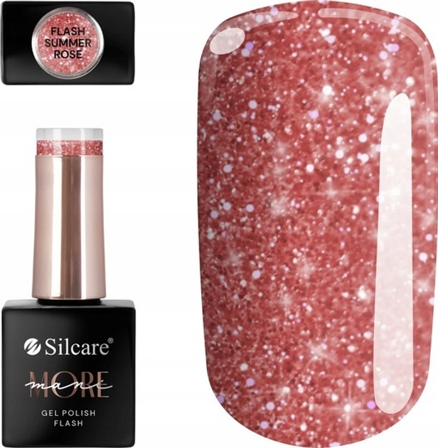 Lakier hybrydowy Silcare ManiMore Flash Summer Rose 10 g (5902560557893) - obraz 1