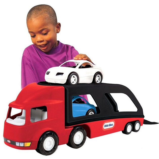 Laweta z autkami Little Tikes Czerwono-czarna (0050743484964) - obraz 3