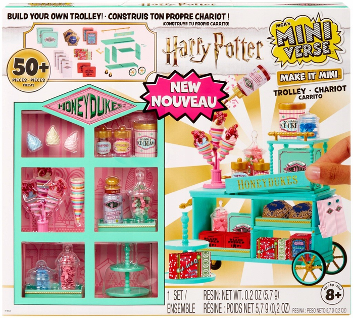 Zestaw do zabawy MGA's Mini Verse Harry Potter Make It Mini Honeydukes Trolley (0035051523734) - obraz 1