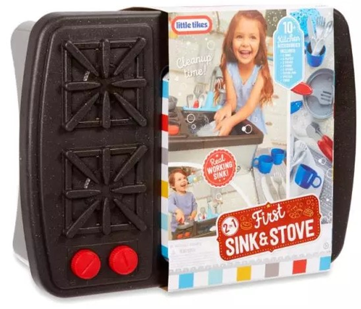 Zestaw do zabawy Little Tikes Zlew i kuchenka 2 w 1 (0050743654497) - obraz 1