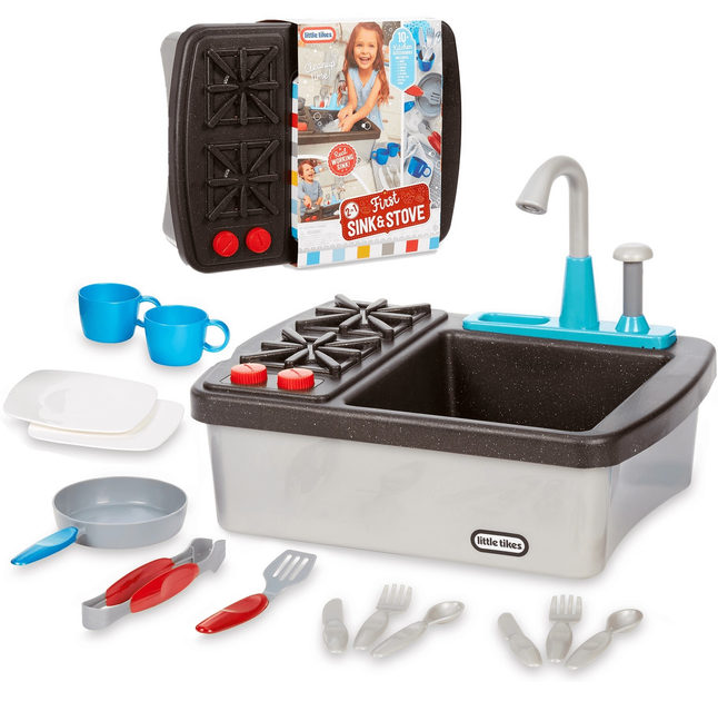 Zestaw do zabawy Little Tikes Zlew i kuchenka 2 w 1 (0050743654497) - obraz 3
