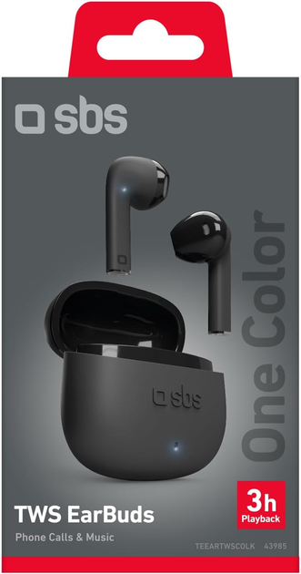 Навушники SBS TWS One Color Black (8018417443985) - зображення 3
