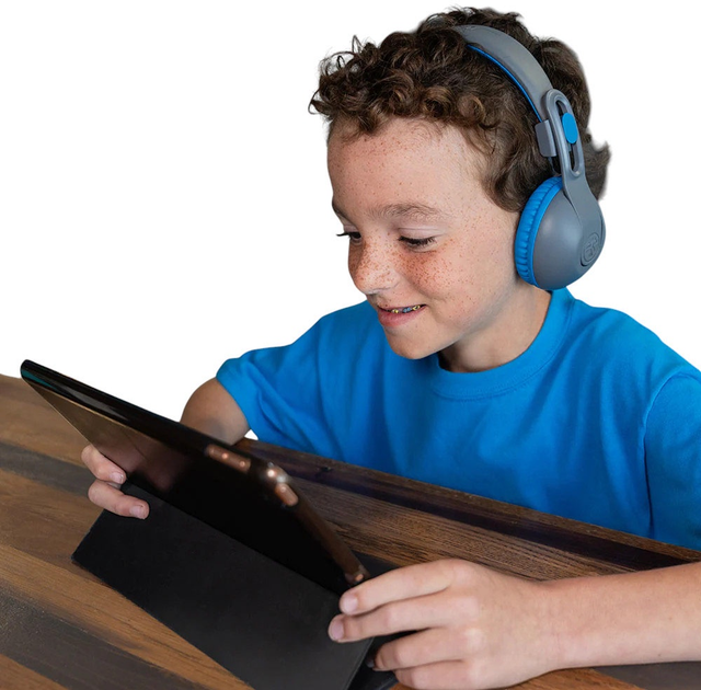 Słuchawki JLab JBuddies Studio 2 Gray/Blue (810119071217) - obraz 5