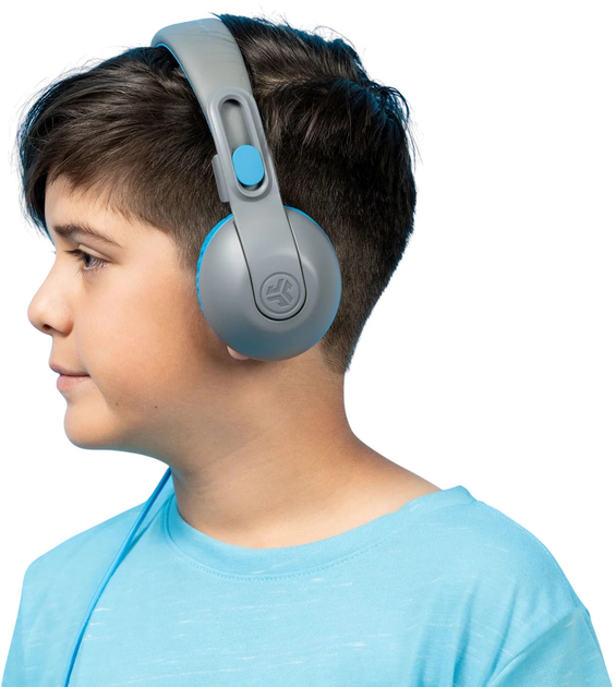 Słuchawki JLab JBuddies Studio 2 Gray/Blue (810119071217) - obraz 7