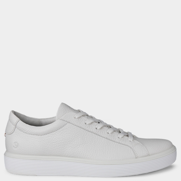Sneakersy męskie skórzane do kostki Ecco Soft 60 M 58240401007 43 Białe (194891256063) - obraz 1