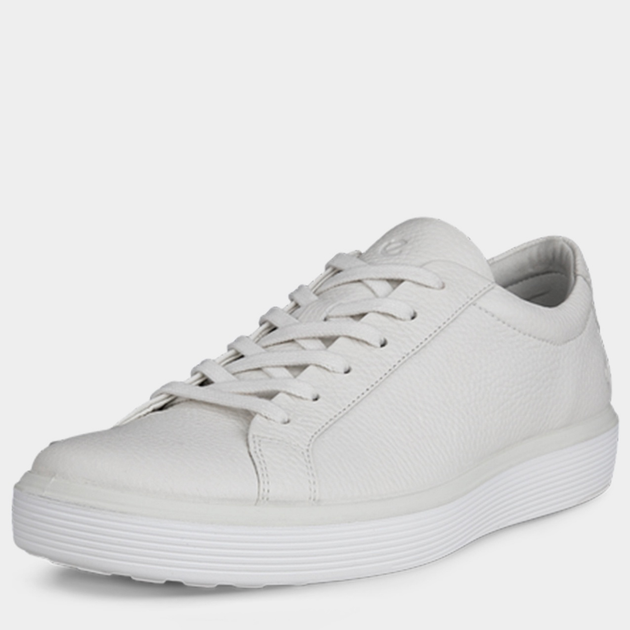 Sneakersy męskie skórzane do kostki Ecco Soft 60 M 58240401007 43 Białe (194891256063) - obraz 2